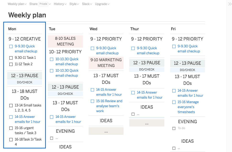 Setting Up A Weekly Work Plan The Complete Guide Scoro