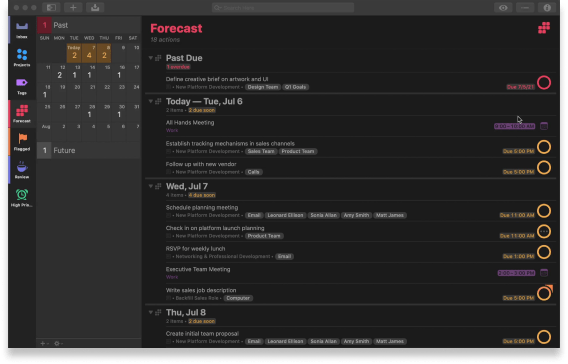 OmniFocus product screenshot