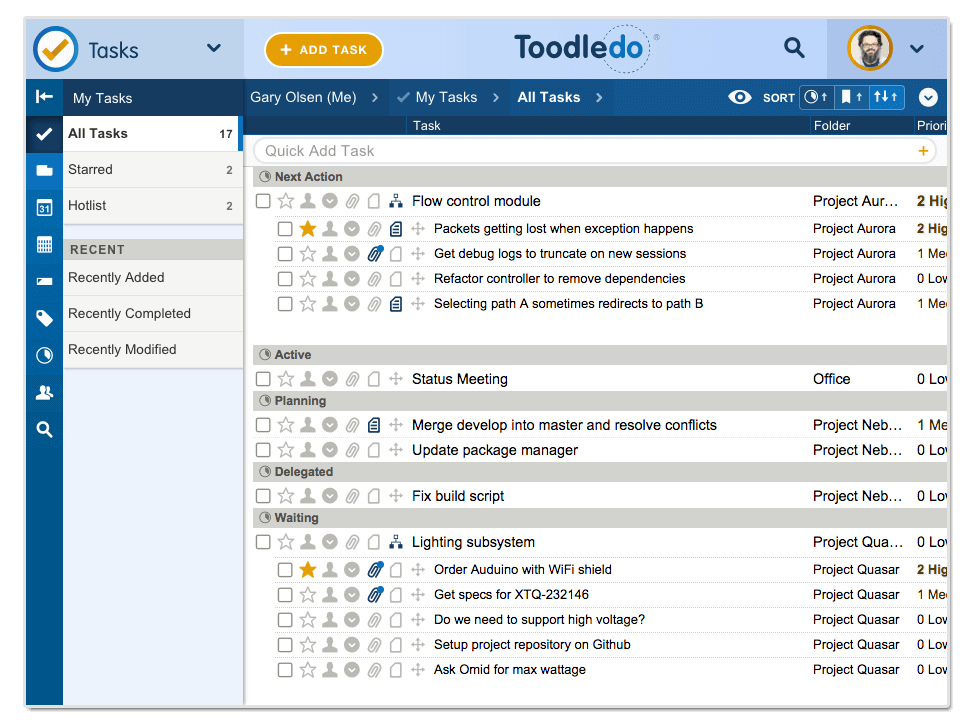 ToodleDo product screenshot